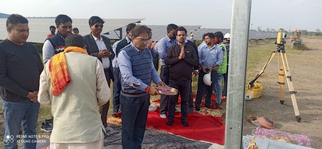 Ground-breaking ceremony for an Arrays Ingenieria solar project